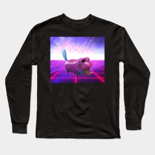 Vaporwave Poogie Long Sleeve T-Shirt